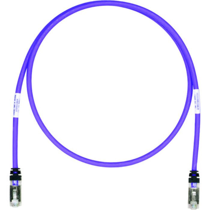 PANDUIT CAT6A/CAT6 シールドパッチコード 2.5m 紫 STP6X2.5MVL(Tcode:1950381)