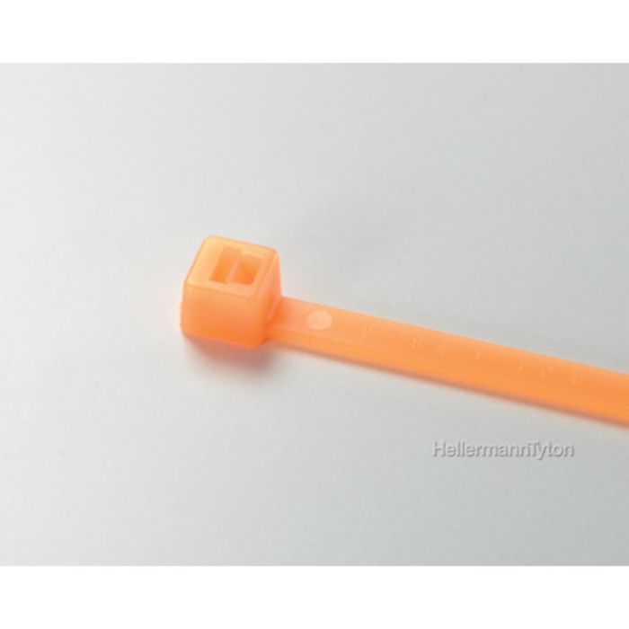 ヘラマンタイトン カラータイ 幅3.5×長さ152mm 屋内使用 (100本入) 蛍光オレンジ(Tcode:8503921)