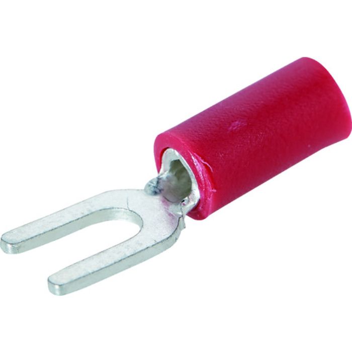 TRUSCO 絶縁被覆付圧着端子 ストレート形 Y形(100個入)(Tcode:2064676)