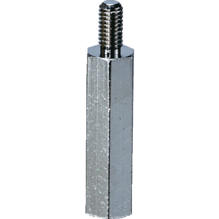 TRUSCO 六角サポーター 黄銅 オスーメス M3XL25 10個入(Tcode:2568034)