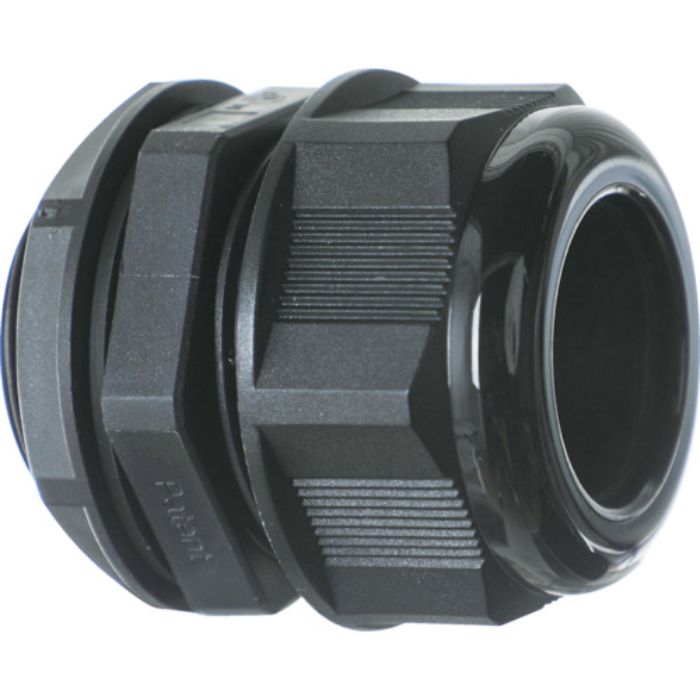 TRUSCO ナイロンケーブルグランド 適合ケーブル32〜38mm G/(PF)1 1/2 黒 1個入り(Tcode:2576434)