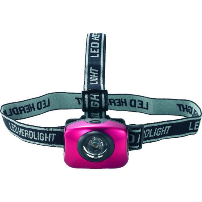 TRUSCO アルミ強力LEDヘッドライト(レッド)(Tcode:3292509)