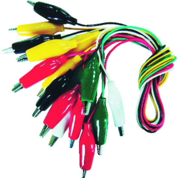 テイシン 電機 テストリード小 45cm シールドクリップS両端付(10本入)(Tcode:3099121)