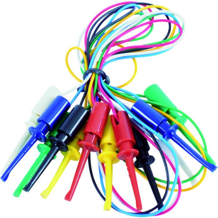 テイシン ICテストリード 50cm ICクリップS両端付 1袋(PK)=6本入(Tcode:4348401)