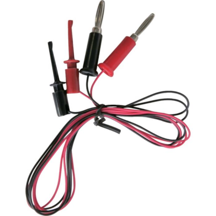 テイシン ICテストリード 100cm バナナプラグ⇔ICクリップS (2本入)(Tcode:8068260)