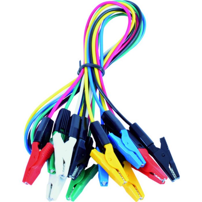 テイシン テストリードS 50cm モールドクリップS両端付 (6本入)(Tcode:4370970)