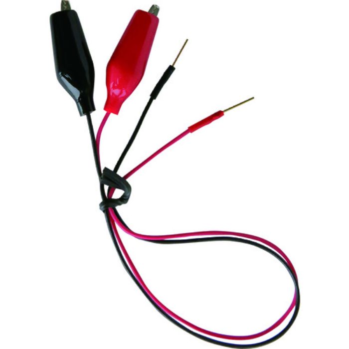 テイシン テストリード25cmチェックピン⇔シールドクリップS(2本入)(Tcode:4710720)