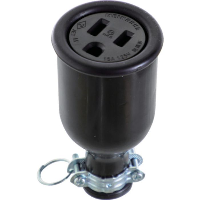 TRUSCO 防水コネクターボデー接地2P(Tcode:2572517)