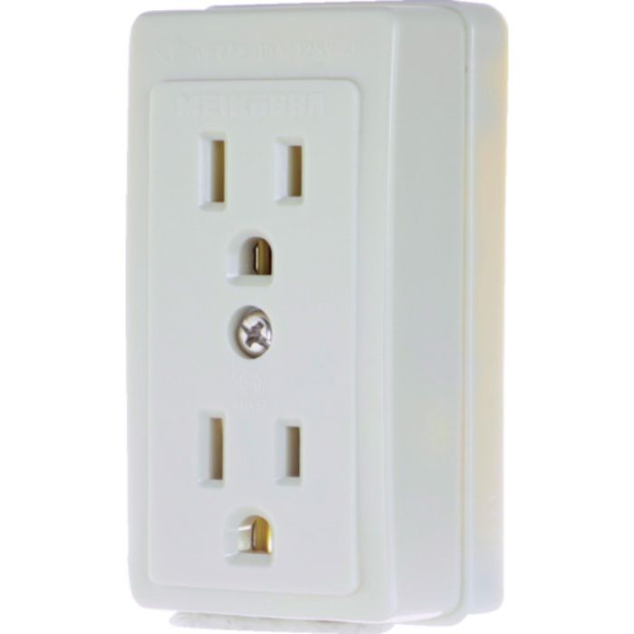 TRUSCO 接地ダブルコンセント(白)(Tcode:2572524)