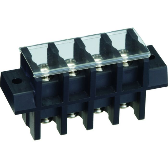 TRUSCO 貫通端子台 600V 50A 4P カバー付き(Tcode:2075654)