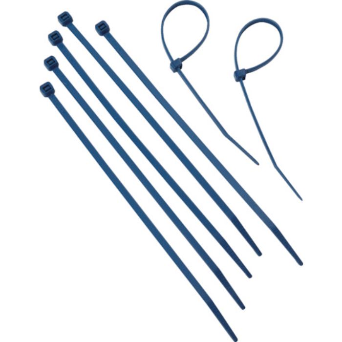 TRUSCO 金属センター感知可能ケーブルタイ 幅2.5mmx100mm 青(Tcode:1609225)