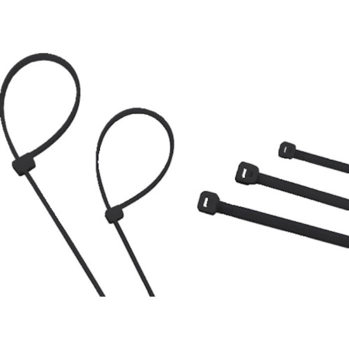 TRUSCO ケーブルタイ 幅1.9mmX80mm 最大結束Φ17 耐候性 100本入(Tcode:2573053)