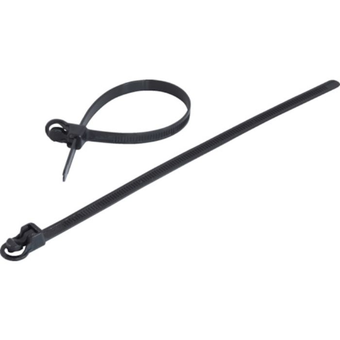 TRUSCO 簡単解除 リリースタイ 幅7.5mmX200mm 黒色(Tcode:3959895)