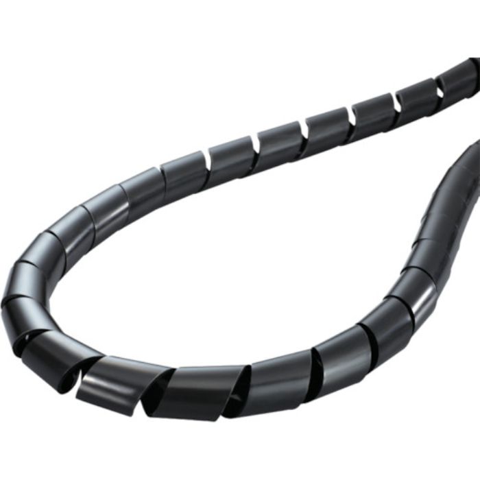 ヘラマンタイトン スパイラルチューブ (ポリエチレン製 耐候グレード) 黒 長さ25m(Tcode:4337859)