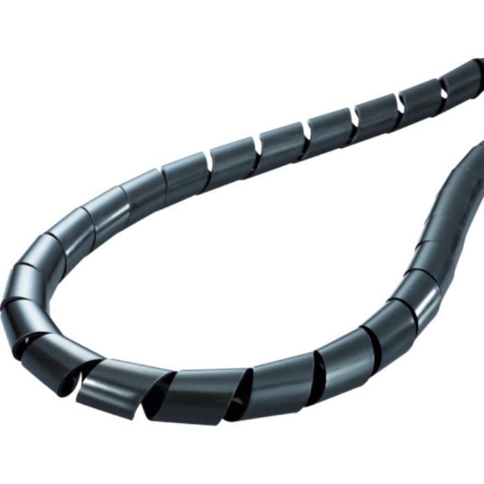 ヘラマンタイトン スパイラルチューブ (ポリエチレン製 耐候グレード) 黒 長さ50m(Tcode:4337956)