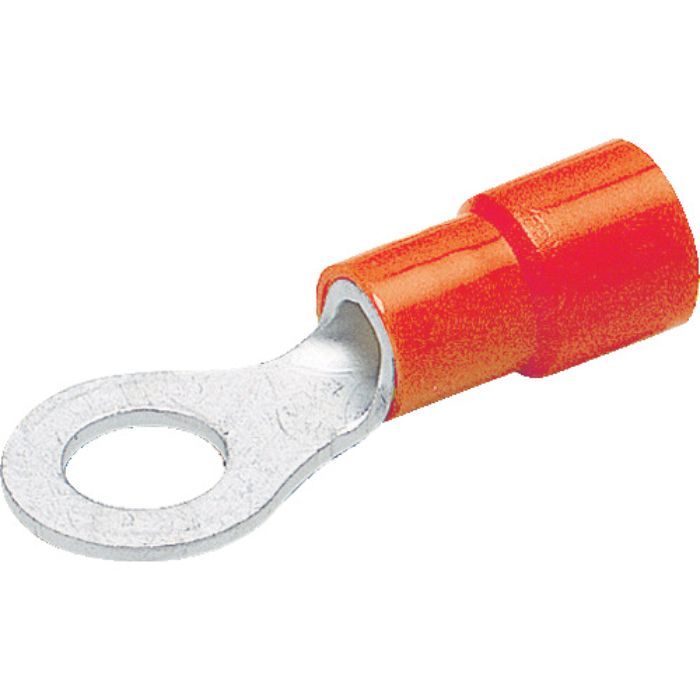 TRUSCO 環境配慮型絶縁被覆付圧着端子丸形φ4.3長さ19.4 (30個入)(Tcode:2505662)