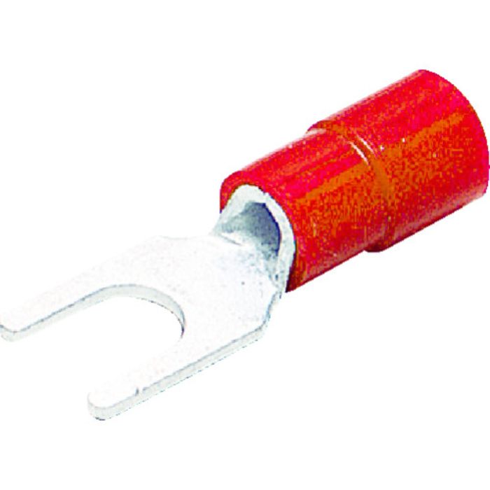 TRUSCO 環境配慮型絶縁被覆付圧着端子先開形φ4.3長さ21.9 (25個入)(Tcode:1256712)