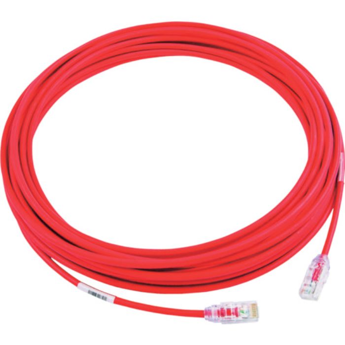 PANDUIT カテゴリ6A細径パッチコード 10m 赤 UTP28X10MRD(Tcode:7853475)