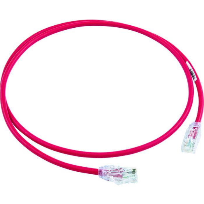 PANDUIT カテゴリ6A細径パッチコード 1m 赤 UTP28X1MRD(Tcode:7853572)