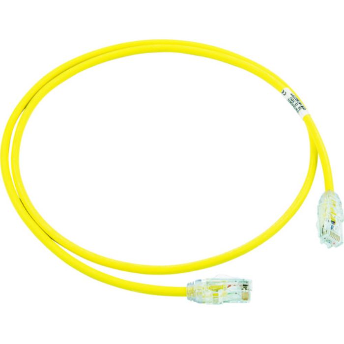 PANDUIT カテゴリ6A細径パッチコード 1m 黄 UTP28X1MYL(Tcode:7853599)