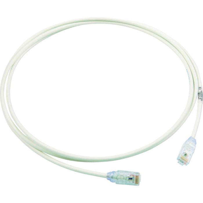 PANDUIT カテゴリ6A細径パッチコード 2m オフホワイト UTP28X2M(Tcode:7853602)
