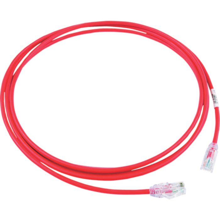 PANDUIT カテゴリ6A細径パッチコード 3m 赤 UTP28X3MRD(Tcode:7853670)