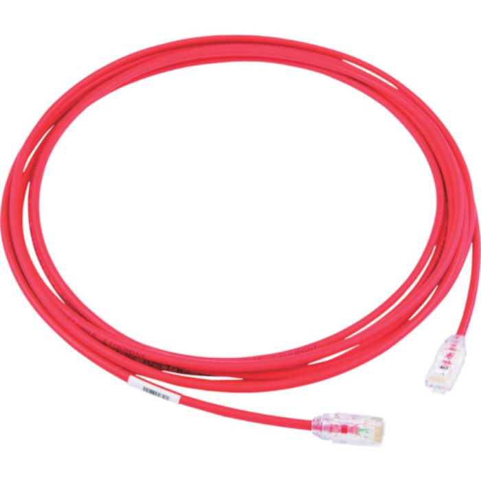 PANDUIT カテゴリ6A細径パッチコード 5m 赤 UTP28X5MRD(Tcode:7853726)