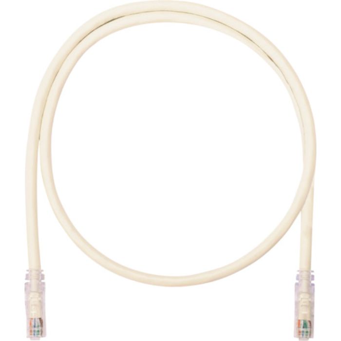 PANDUIT カテゴリ6A UTPパッチコード 24AWG単線 ケーブル径:Φ6.4mm 15m オフホワイト UTP6AX15M(Tcode:2477344)