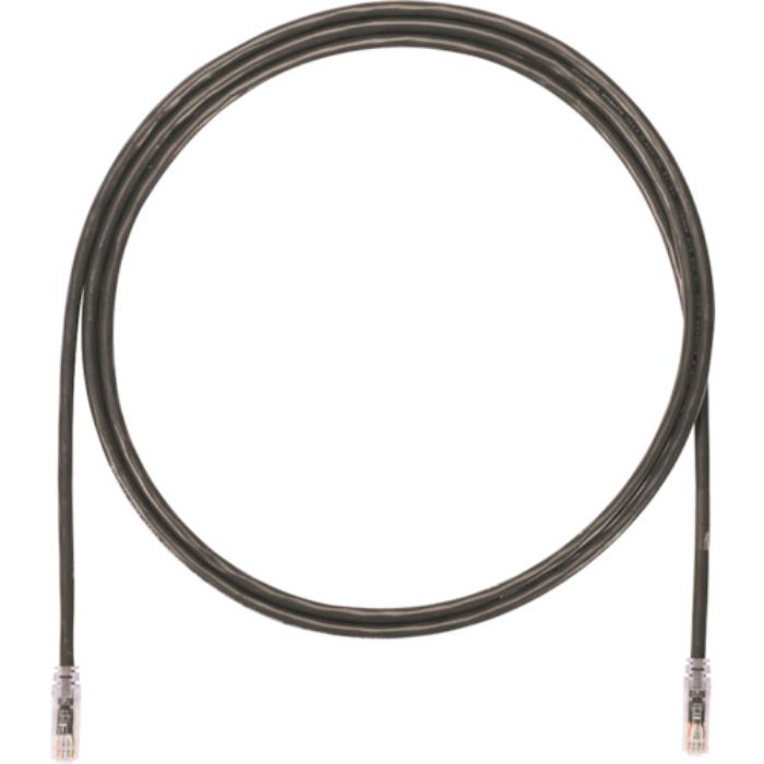 PANDUIT カテゴリ6A UTPパッチコード 24AWG単線 ケーブル径:Φ6.4mm 5m 黒 UTP6AX5MBL(Tcode:2494063)