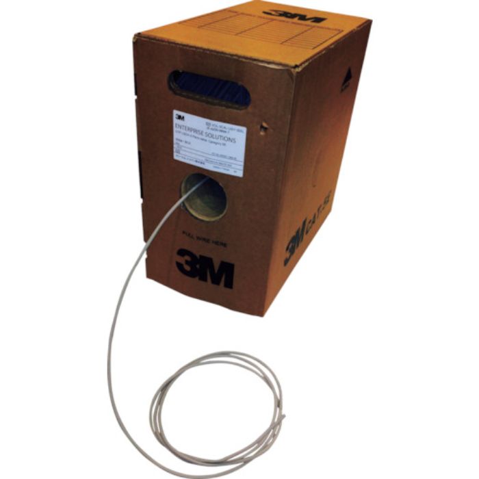 コーニング Cat6 UTPエコケーブル 305m ライトグレー (1巻入)(Tcode:7724675)