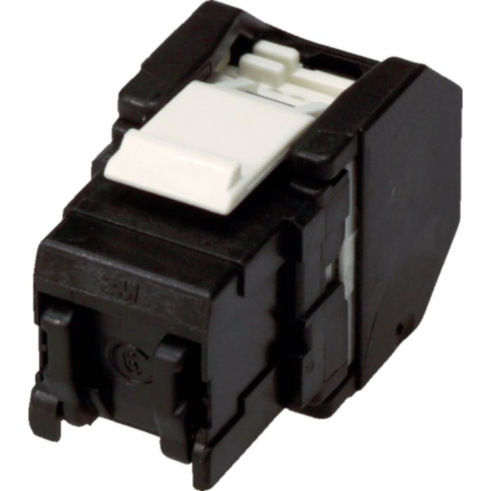 コーニング Cat6 RJ45モジュラージャック ツールレスタイプ 黒(Tcode:7876670)