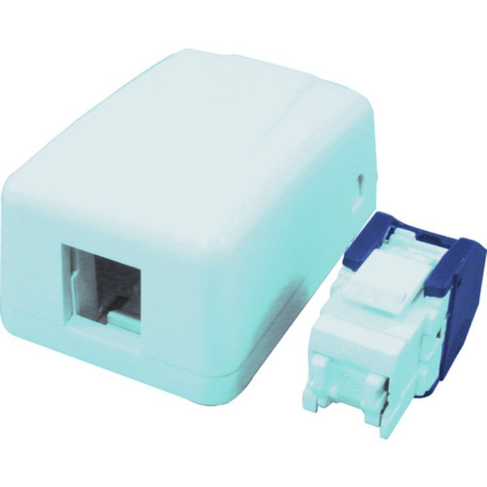 コーニング Cat5e RJ45モジュラージャック露出型アウトレットセット 1ポート(Tcode:3613658)