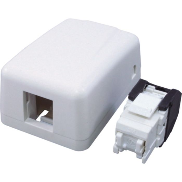 コーニング Cat6 RJ45モジュラージャック露出型アウトレットセット 1ポート(Tcode:3607712)