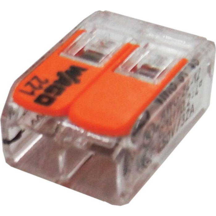 JAPPY ワンタッチコネクタ クリアタイプ 10個入 電線数2本(Tcode:1292059)