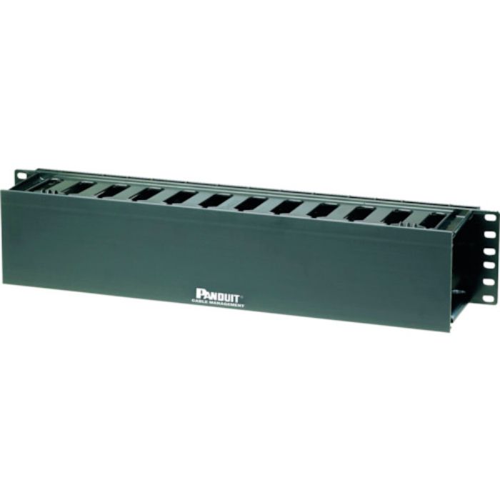 PANDUIT ヒンジ式ダクト型 水平ケーブル管理パネル 表面ダクト2U(Tcode:8286006)