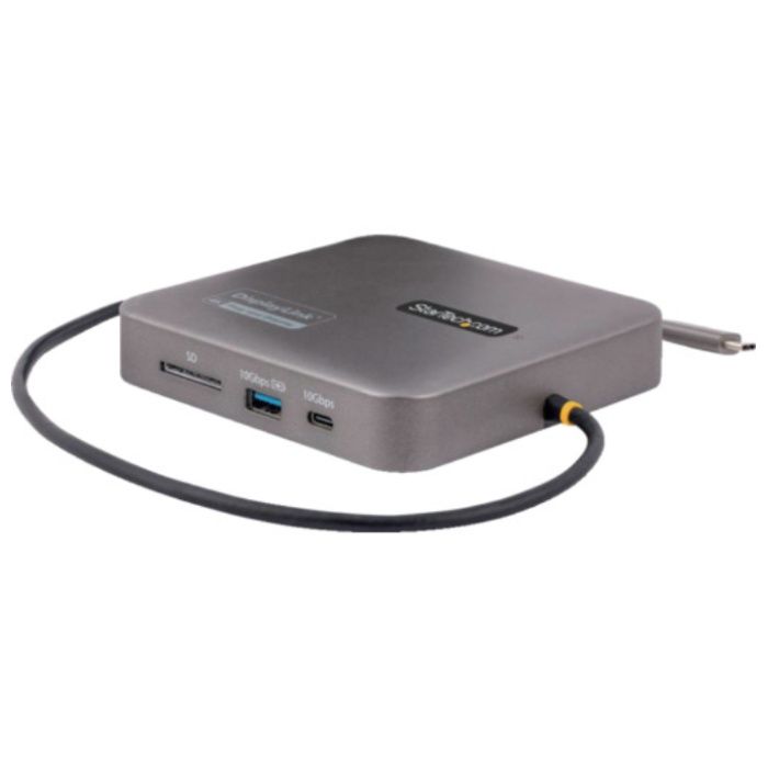 StarTech　マルチポートアダプター/USB-C/2画面/4K60Hz　HDMI/100W　PD/2x　USBハブ/有線LAN/SD