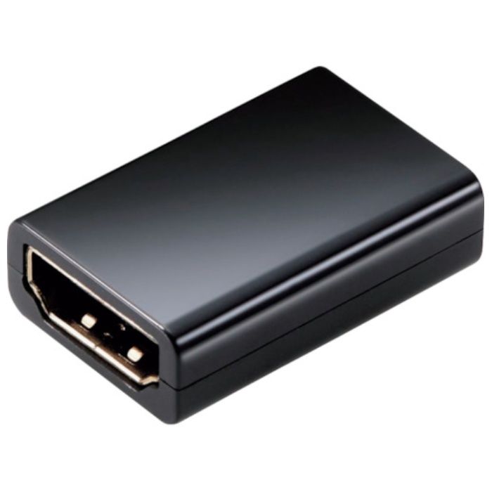 ELECOM　HDMI延長アダプター　ストレート　スリムタイプ　ブラック
