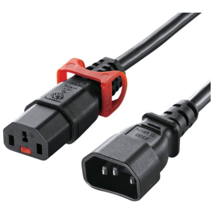 SANWA　抜け防止ロック式電源コード　ロックプラス(2m)