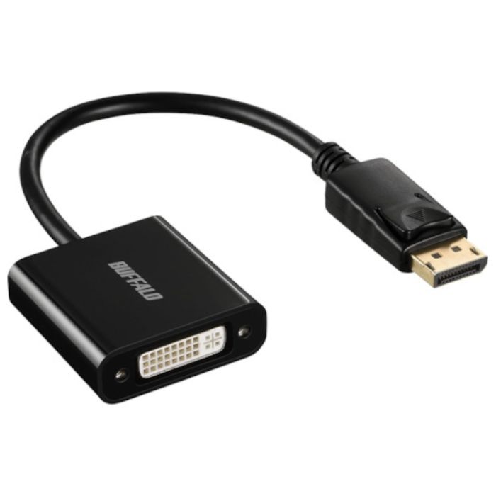 BUFFALO　DisplayPort-DVI変換アダプタ　ブラック