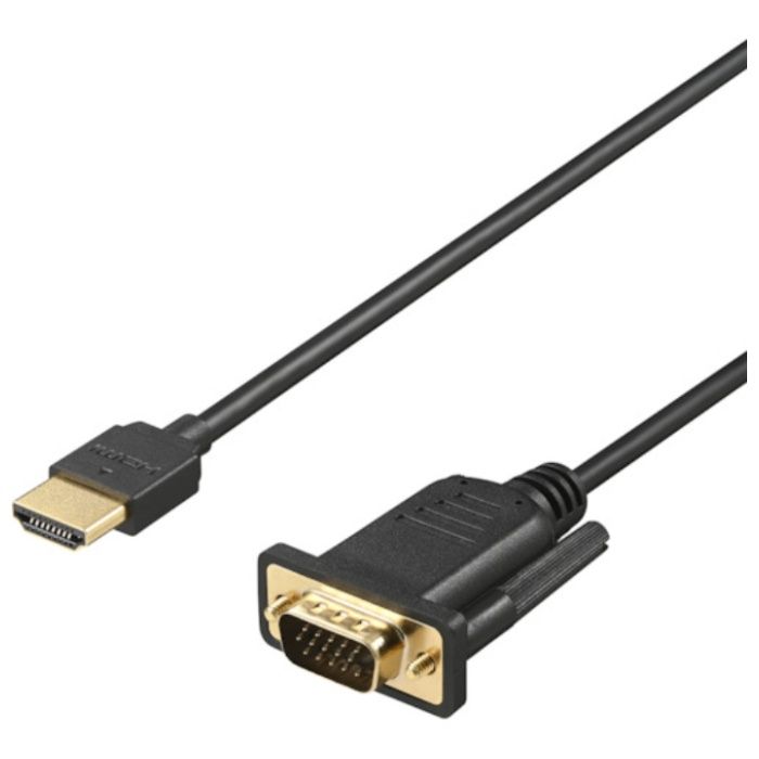 BUFFALO　HDMI　to　VGA変換ケーブル　1m　ブラック