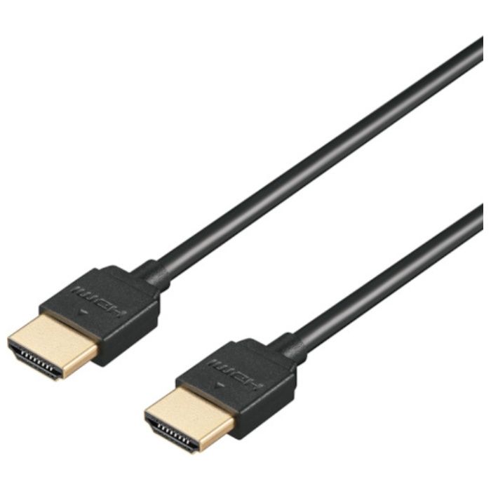 BUFFALO　HighSpeed　HDMIケーブル　やわらかタイプ　1m　ブラック