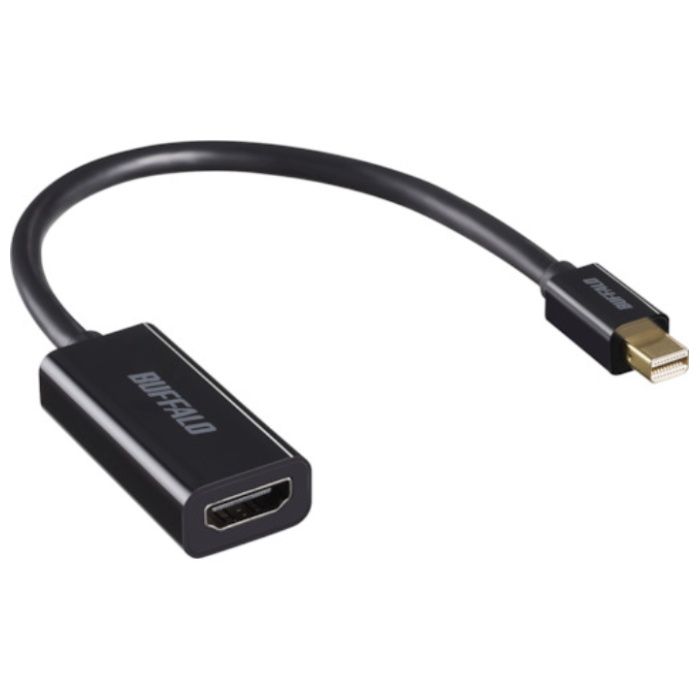 BUFFALO　miniDisplayPort-HDMI変換アダプタ　ブラック