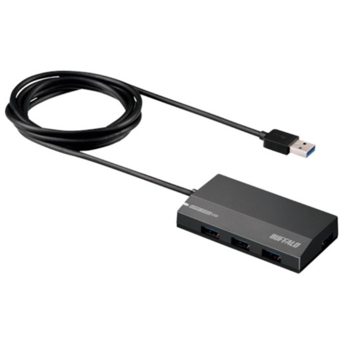 BUFFALO　USB3.0　スタンダード　4ポート　セルフパワーハブ
