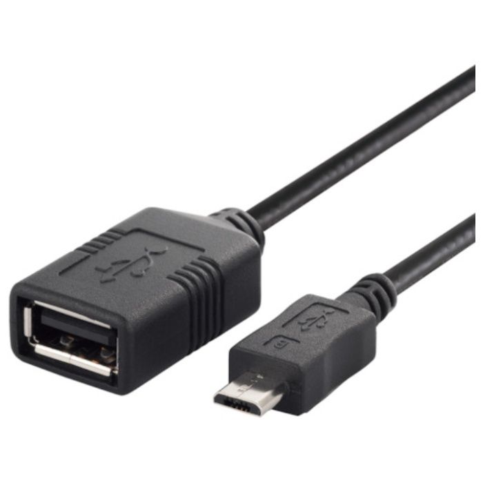 BUFFALO　USB(microB　to　A)変換アダプター　0.5m　ブラック
