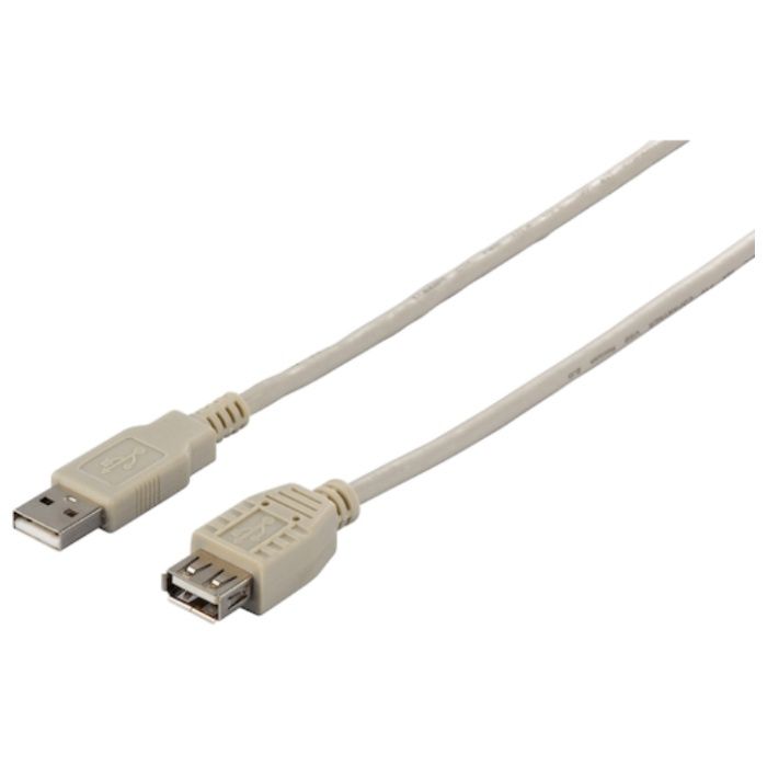 BUFFALO　USB2.0延長ケーブル(A　to　A)　1.5m　アイボリー