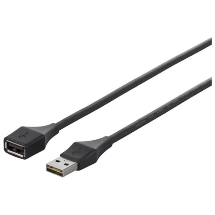 BUFFALO　どっちもUSB2.0延長ケーブル　1.5m　ブラック