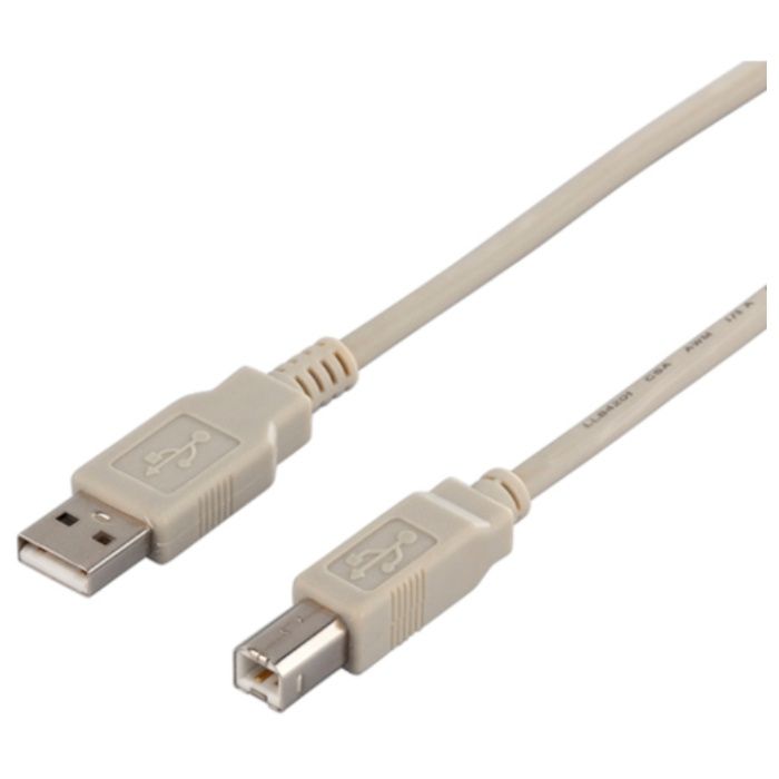 BUFFALO　USB2.0ケーブル(A　to　B)　1m　アイボリー