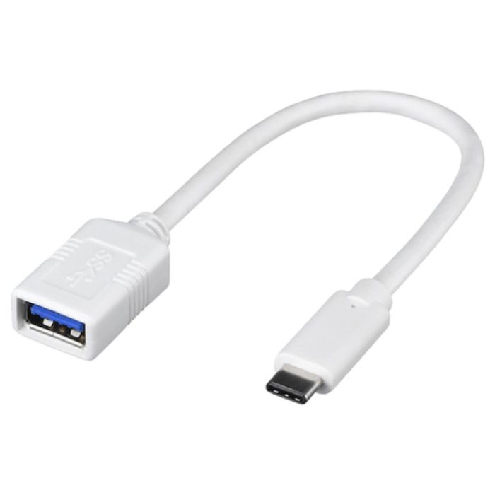 BUFFALO　USB3.1　Gen1変換ケーブル(Aメス　to　C)　0.15m　ホワイト