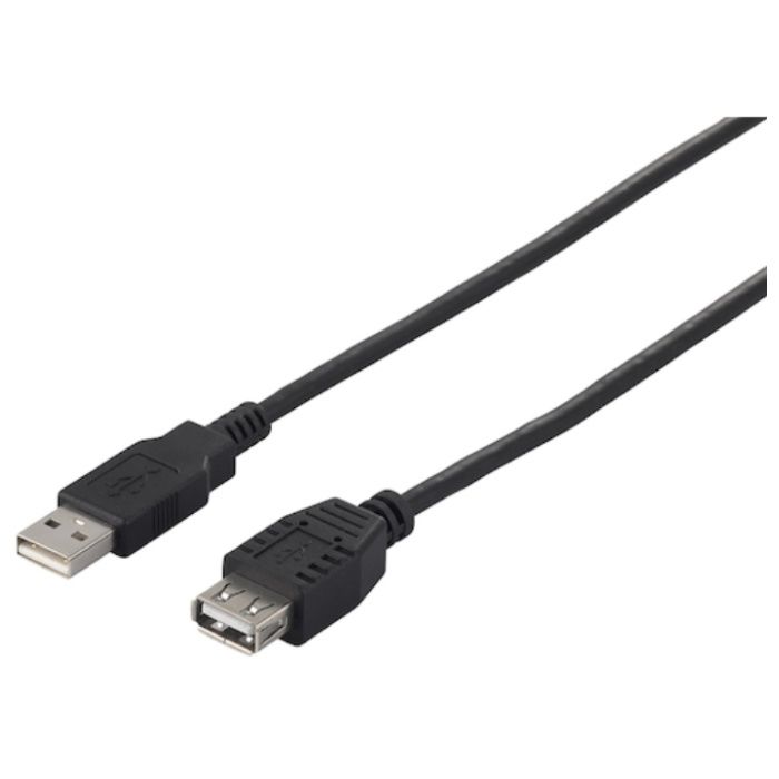 BUFFALO　USB2.0　A　to　A　延長ケーブル　2.0m　ブラック