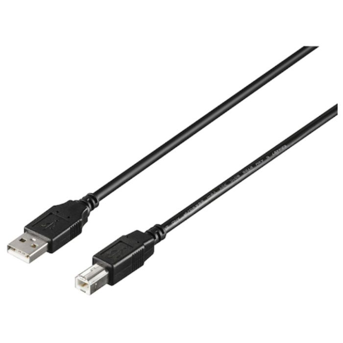 BUFFALO　USB2.0　A　to　B　カーボン素子練り込みケーブル　3.0m　ブラック